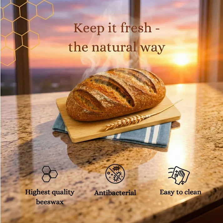 Premium 100% Cotton-Beeswax Bread Bags